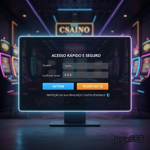 Usuário feliz completando cadastro seguro na pgx555